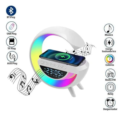 Altavoz Bluetooth | Reloj | Cargador Inalámbrico